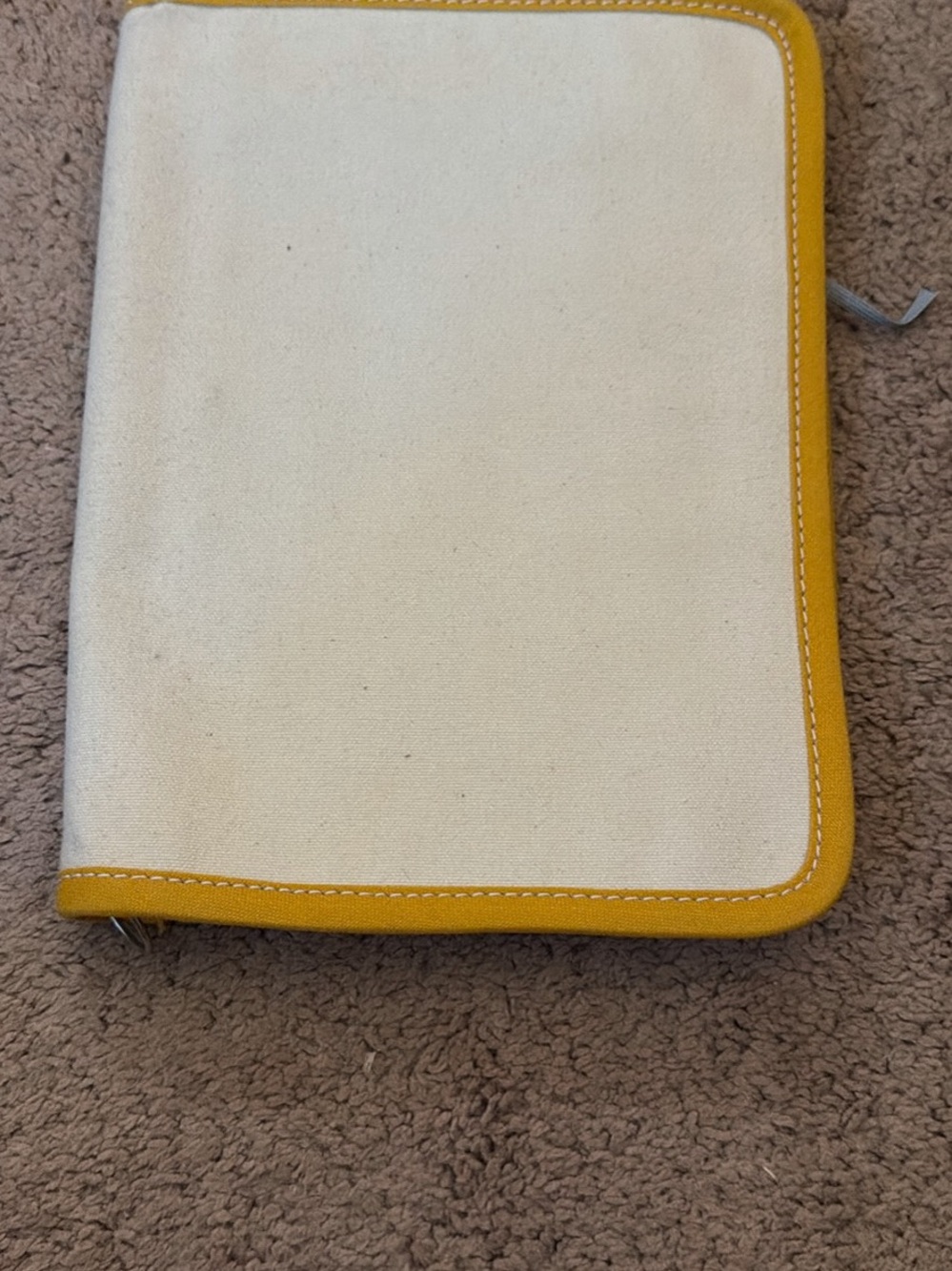 Hobonichi A5 Tembea cover in cream and yellow - Picture 3 of 4